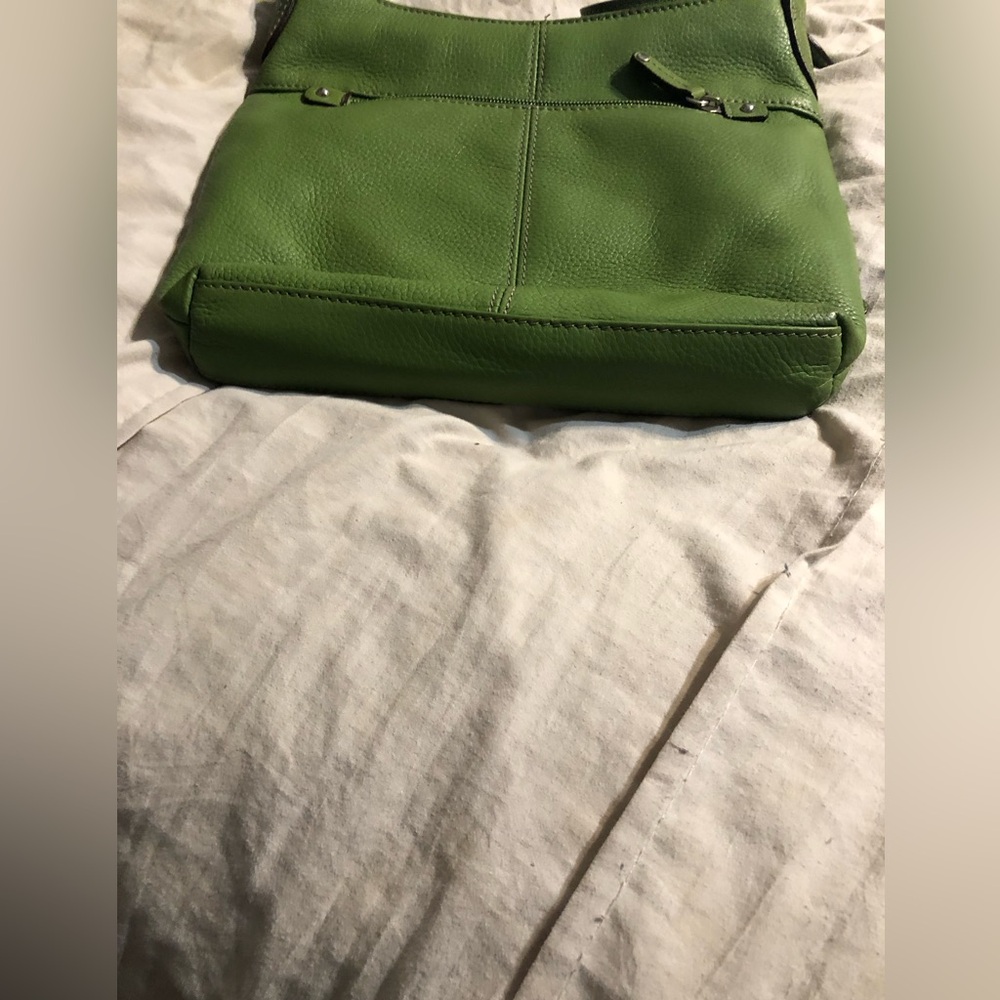 Tignanello Olive Leather Crossbody Bag - Picture 6 of 9